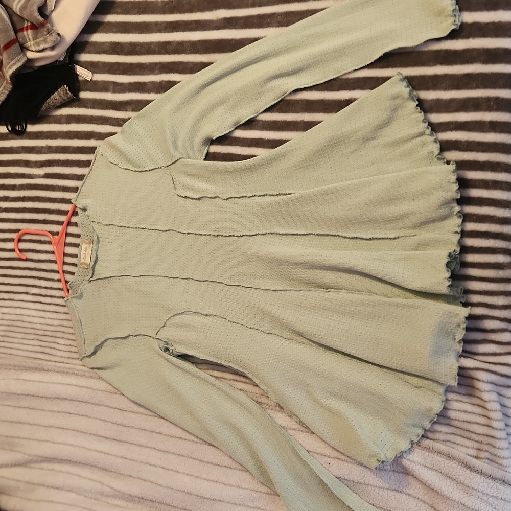 Long sleeve green dress shirt